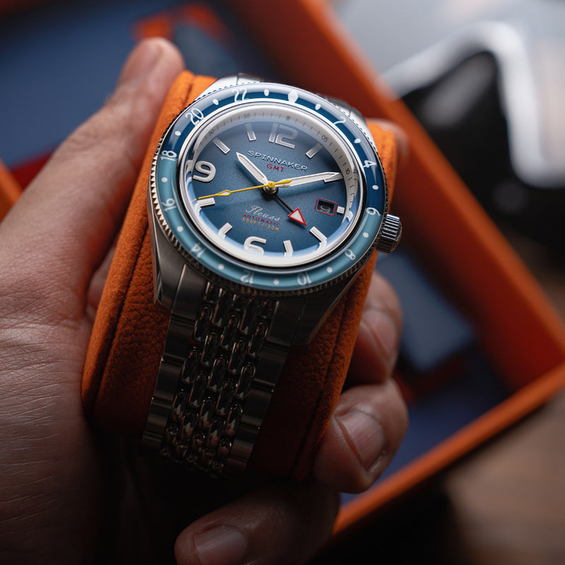 Spinnaker Fluess GMT Automatic Watch with Nebula Blue Dial #SP-5120-66