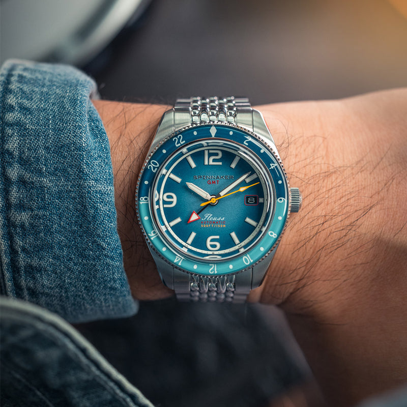 Spinnaker Fluess GMT Automatic Watch with Nebula Blue Dial #SP-5120-66