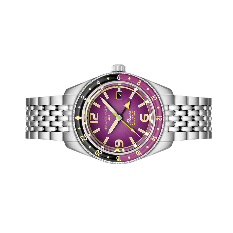 Spinnaker Fluess GMT Automatic Watch with Dull Violet Dial #SP-5120-77
