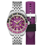 Spinnaker Fluess GMT Automatic Watch with Dull Violet Dial #SP-5120-77