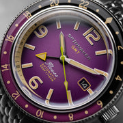 Spinnaker Fluess GMT Automatic Watch with Dull Violet Dial #SP-5120-77