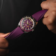 Spinnaker Fluess GMT Automatic Watch with Dull Violet Dial #SP-5120-77