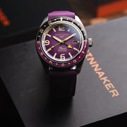 Spinnaker Fluess GMT Automatic Watch with Dull Violet Dial #SP-5120-77