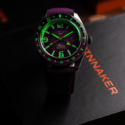 Spinnaker Fluess GMT Automatic Watch with Dull Violet Dial #SP-5120-77