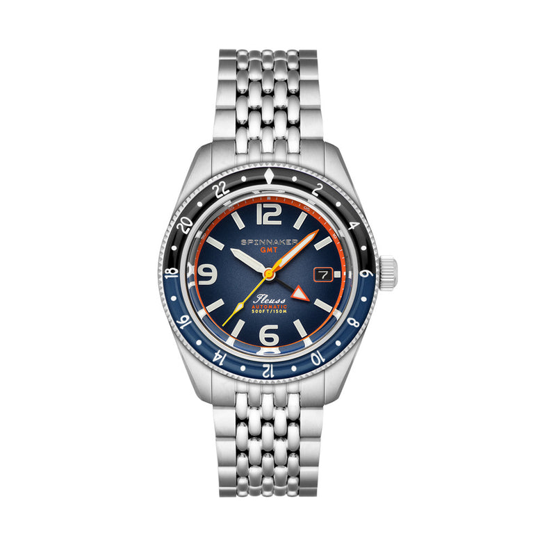 Spinnaker Fluess GMT Automatic Watch with Deep Blue Dial #SP-5120-88