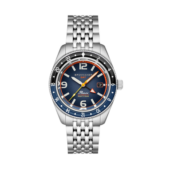 Spinnaker Fluess GMT Automatic Watch with Deep Blue Dial #SP-5120-88