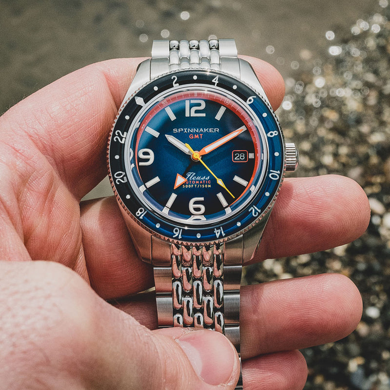Spinnaker Fluess GMT Automatic Watch with Deep Blue Dial #SP-5120-88