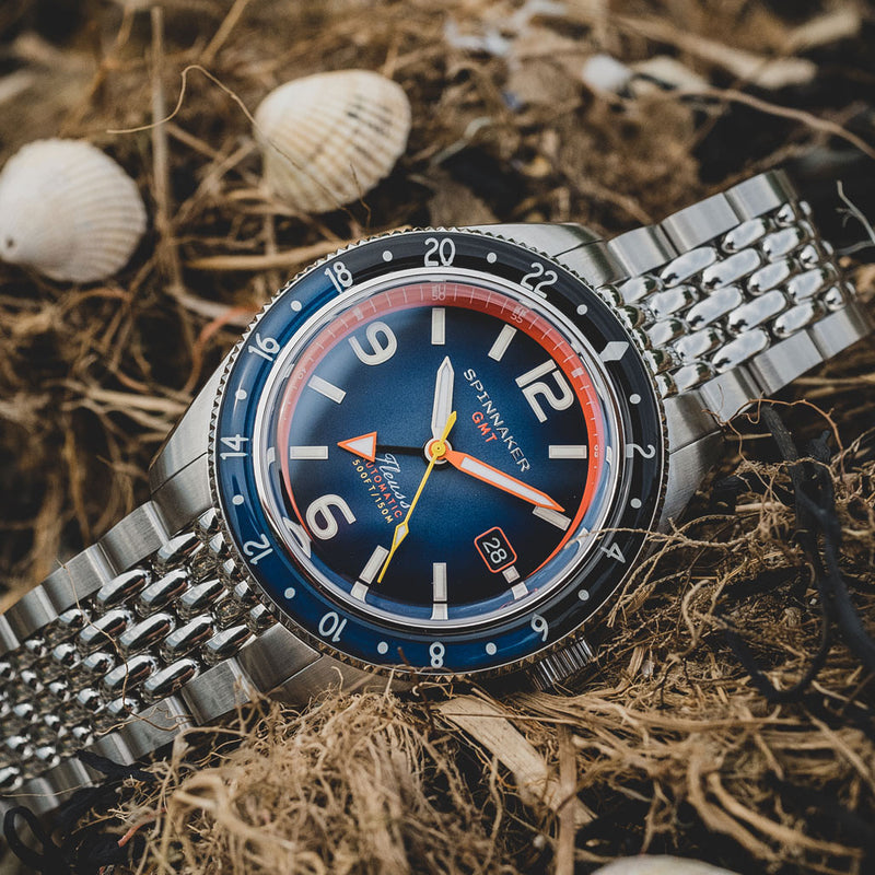 Spinnaker Fluess GMT Automatic Watch with Deep Blue Dial #SP-5120-88
