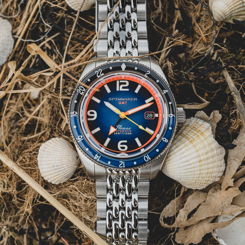 Spinnaker Fluess GMT Automatic Watch with Deep Blue Dial #SP-5120-88