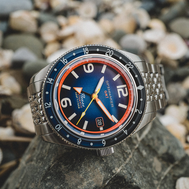 Spinnaker Fluess GMT Automatic Watch with Deep Blue Dial #SP-5120-88