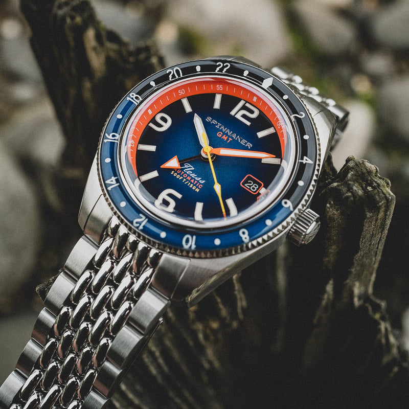 Spinnaker Fluess GMT Automatic Watch with Deep Blue Dial #SP-5120-88