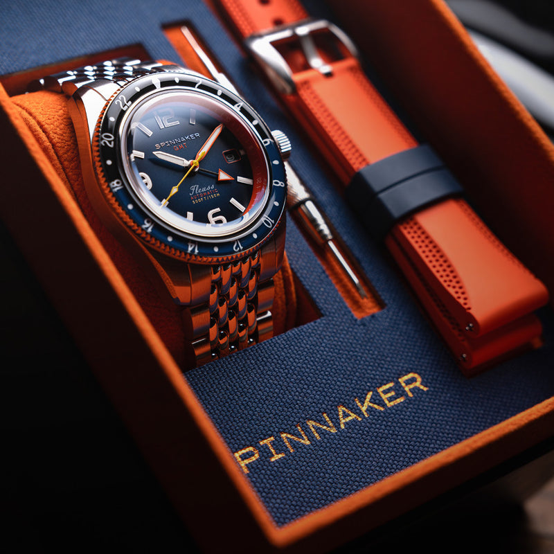 Spinnaker Fluess GMT Automatic Watch with Deep Blue Dial #SP-5120-88
