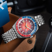 Spinnaker Fluess GMT Automatic Watch with Burnt Orange Dial #SP-5120-99