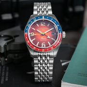 Spinnaker Fluess GMT Automatic Watch with Burnt Orange Dial #SP-5120-99