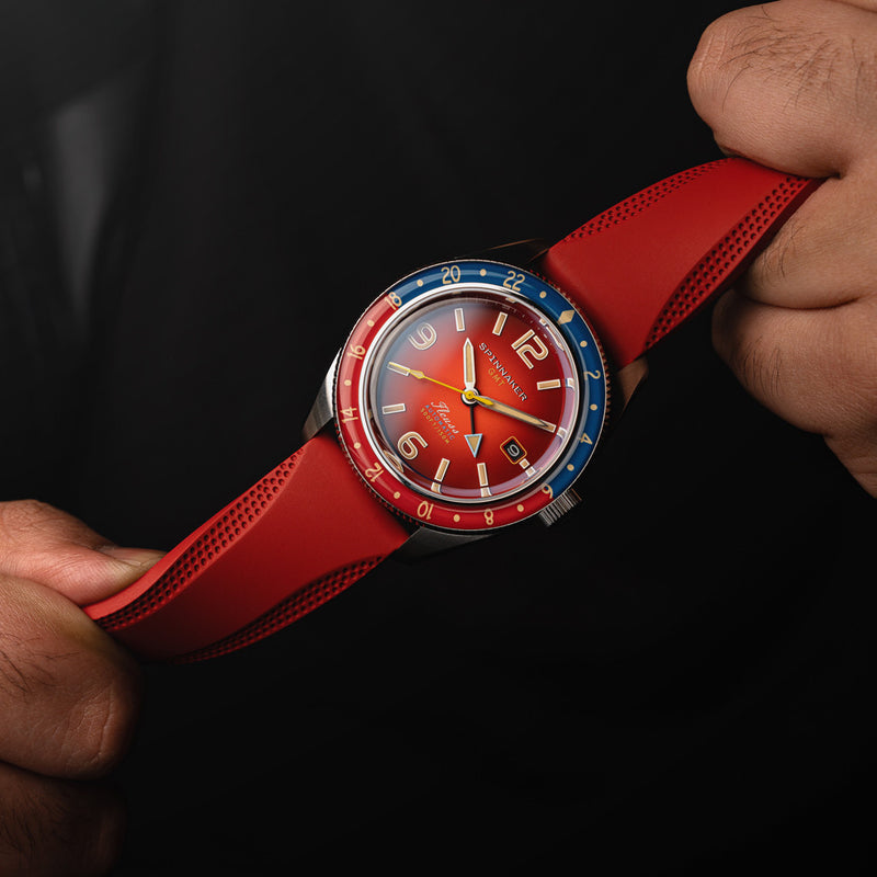 Spinnaker Fluess GMT Automatic Watch with Burnt Orange Dial #SP-5120-99