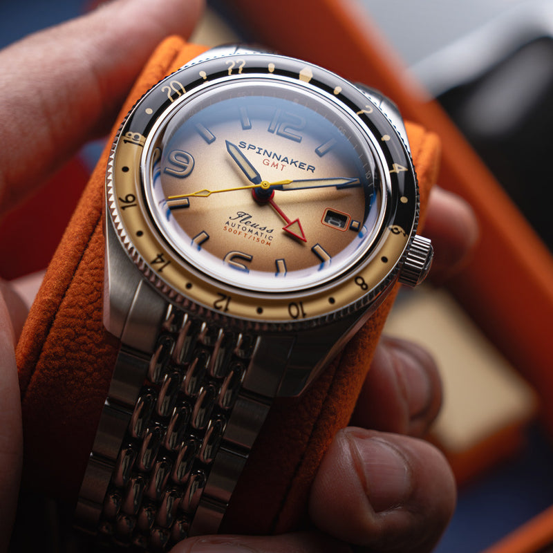 Spinnaker Fluess GMT Automatic Watch with Sandstorm Brown Dial #SP-5120-AA