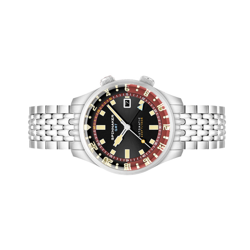 Spinnaker Bradner GMT Automatic Watch with Sombre Red Dial #SP-5121-11