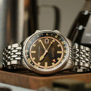 Spinnaker Bradner GMT Automatic Watch with Abbott Brown Dial #SP-5121-22