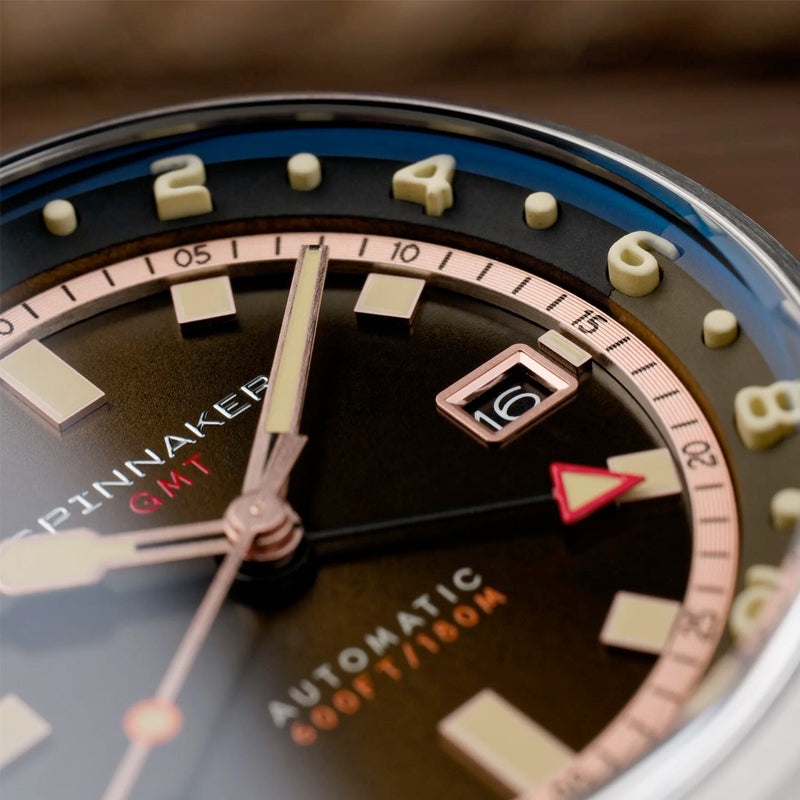 Spinnaker Bradner GMT Automatic Watch with Abbott Brown Dial #SP-5121-22