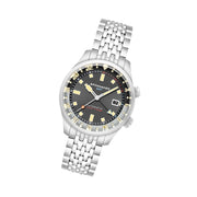 Spinnaker Bradner GMT Automatic Watch with Uniform Grey Dial #SP-5121-33