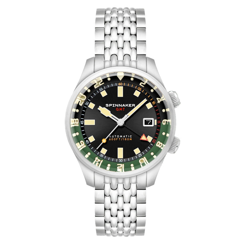 Spinnaker Bradner GMT Automatic Watch with Gravel Black Dial #SP-5121-44