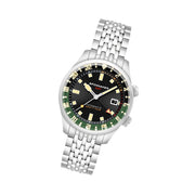Spinnaker Bradner GMT Automatic Watch with Gravel Black Dial #SP-5121-44