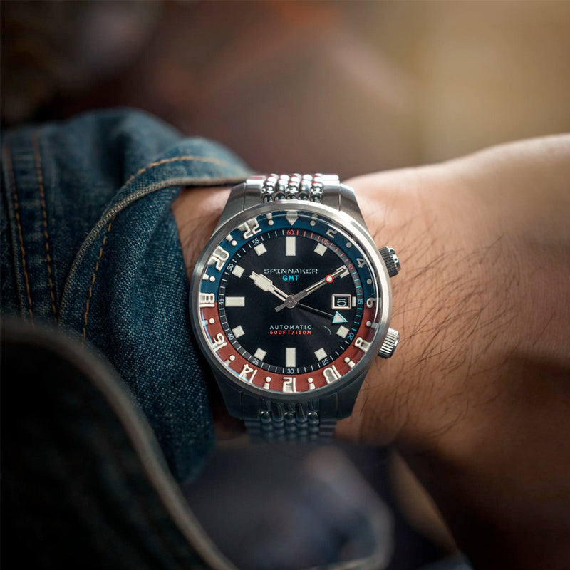 Spinnaker Bradner GMT Automatic Watch with Parisian Night Dial #SP-5121-55