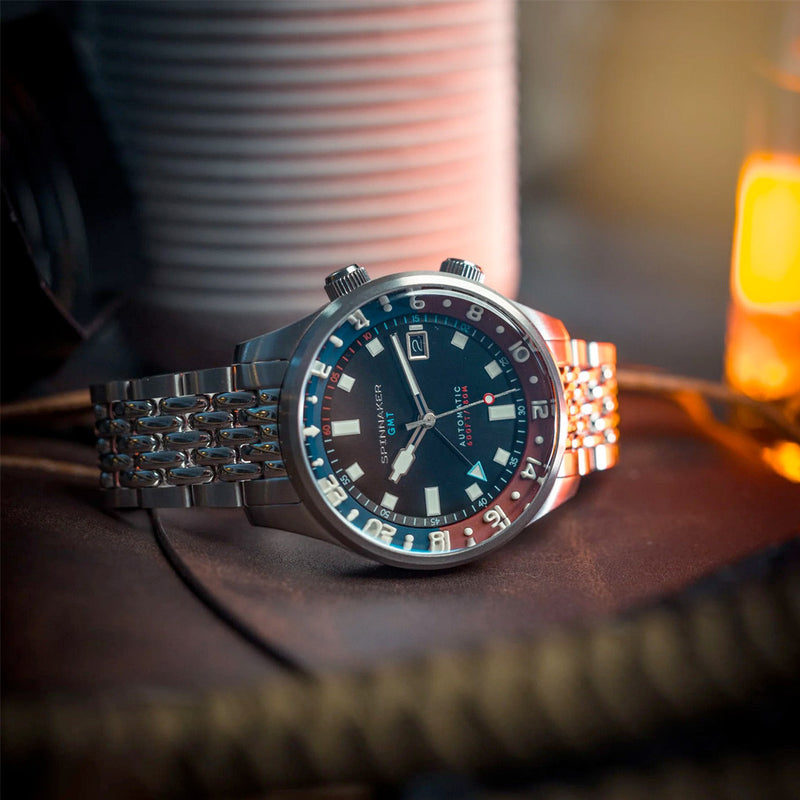 Spinnaker Bradner GMT Automatic Watch with Parisian Night Dial #SP-5121-55