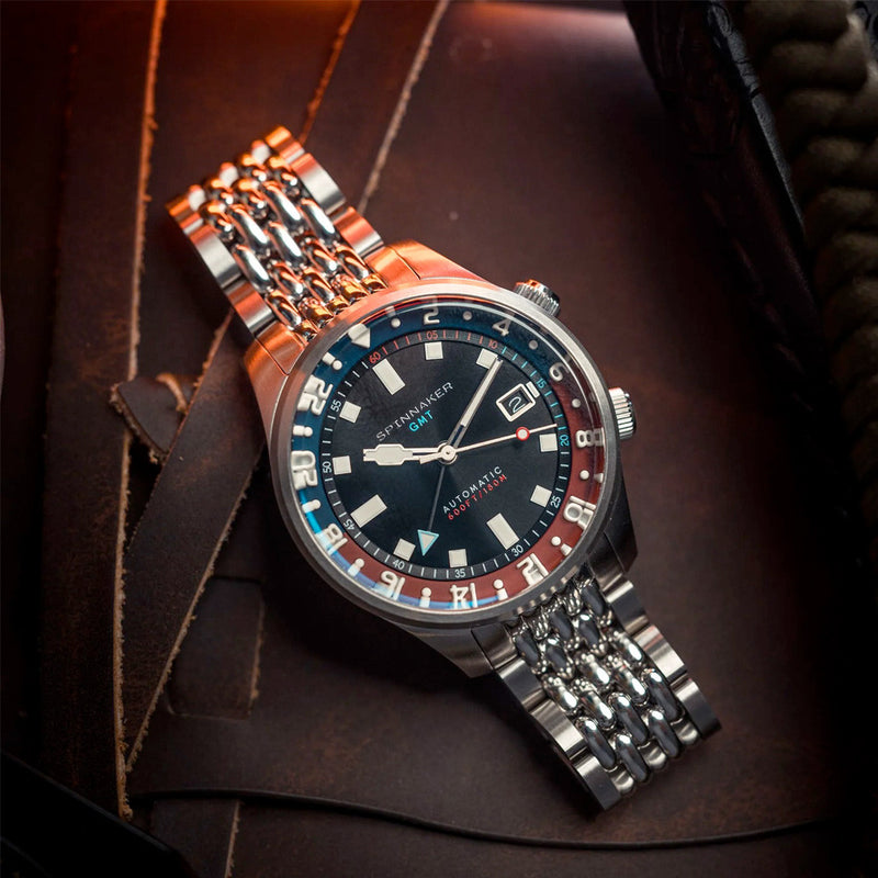 Spinnaker Bradner GMT Automatic Watch with Parisian Night Dial #SP-5121-55