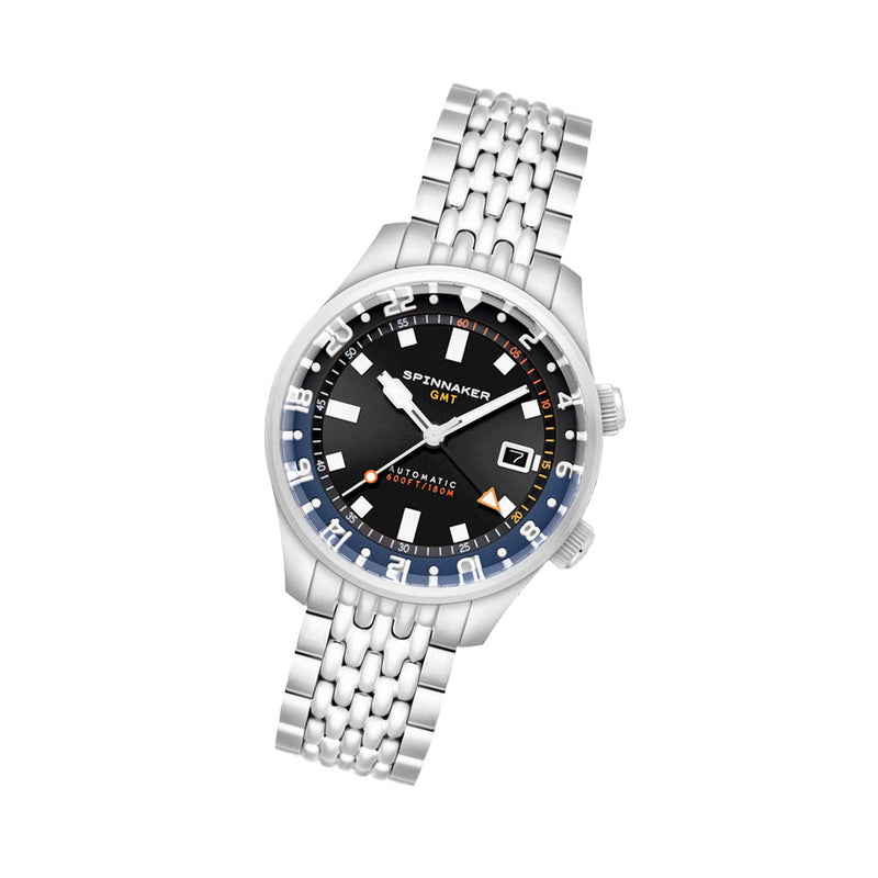 Spinnaker Bradner GMT Automatic Watch with Night Shadow Dial #SP-5121-66