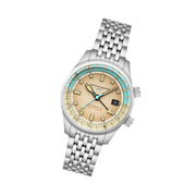 Spinnaker Bradner GMT Automatic watch with Beige Linen Dial #SP-5121-77