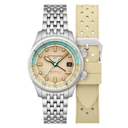 Spinnaker Bradner GMT Automatic watch with Beige Linen Dial #SP-5121-77