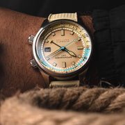 Spinnaker Bradner GMT Automatic watch with Beige Linen Dial #SP-5121-77