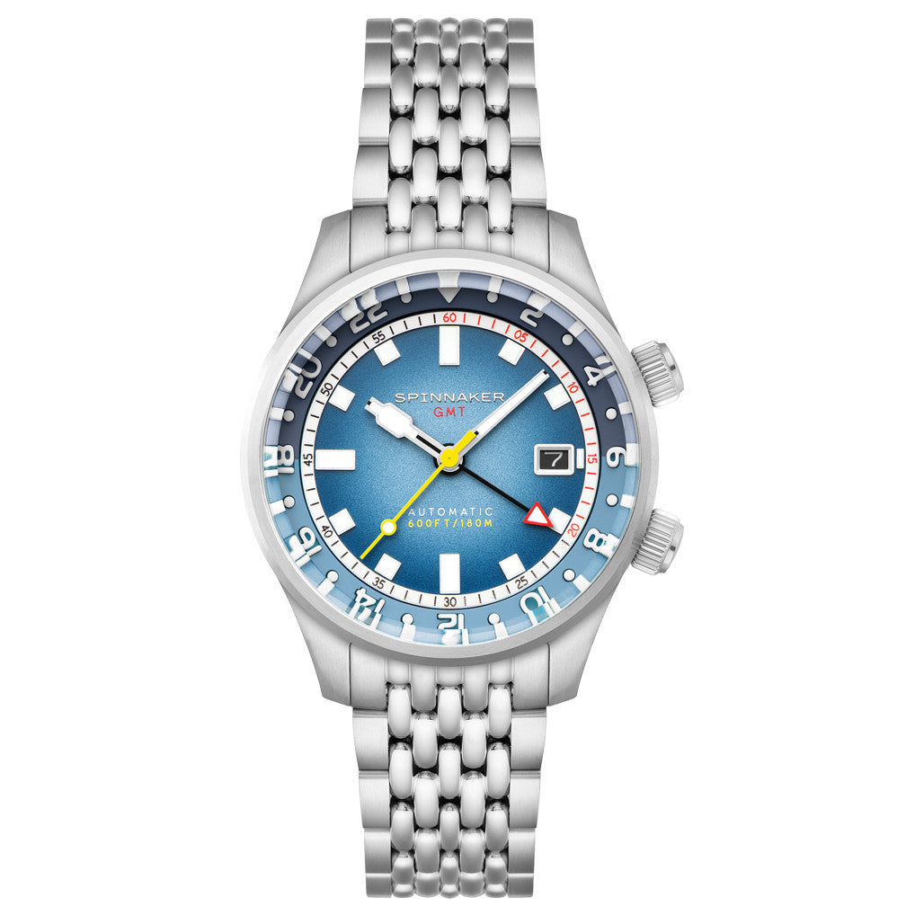 Spinnaker Bradner GMT Automatic watch with Blue Alps Dial #SP-5121
