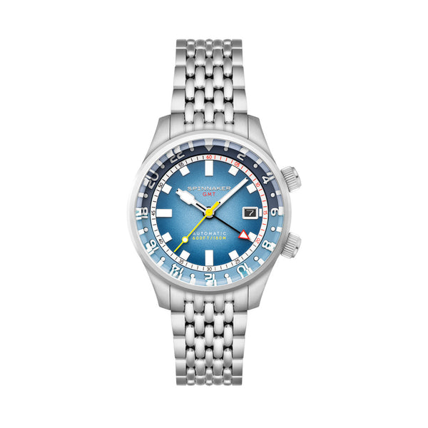 Spinnaker Bradner GMT Automatic watch with Blue Alps Dial #SP-5121-88