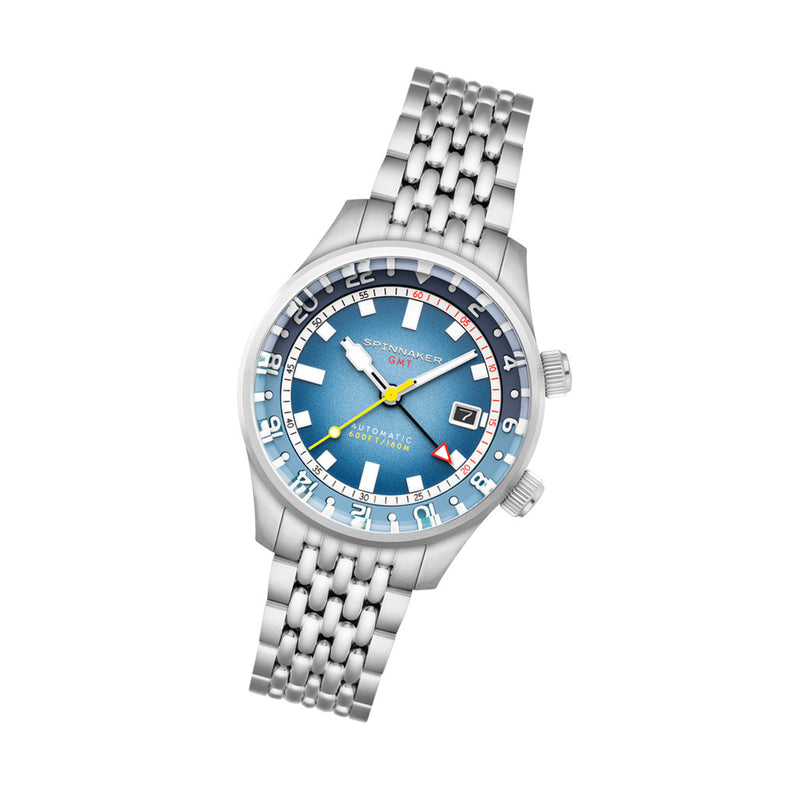 Spinnaker Bradner GMT Automatic watch with Blue Alps Dial #SP-5121-88