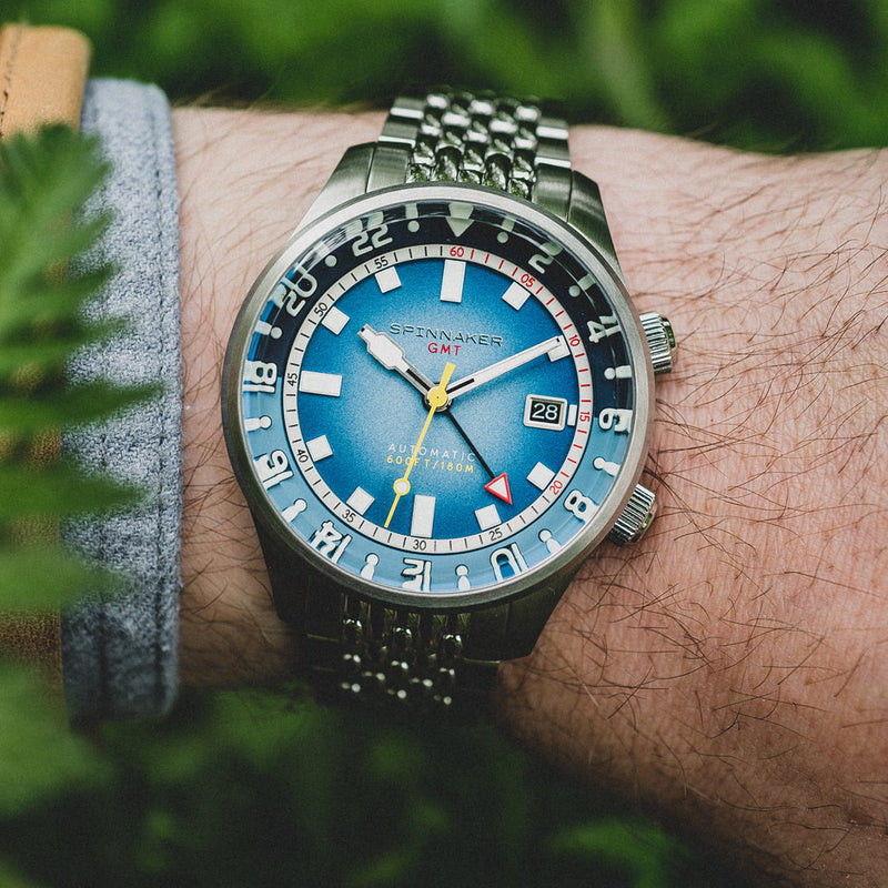 Spinnaker Bradner GMT Automatic watch with Blue Alps Dial #SP-5121-88