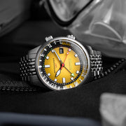 Spinnaker Bradner GMT Automatic watch with Ochre Yellow Dial #SP-5121-99