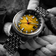 Spinnaker Bradner GMT Automatic watch with Ochre Yellow Dial #SP-5121-99