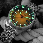 Spinnaker Bradner GMT Automatic watch with Ochre Yellow Dial #SP-5121-99