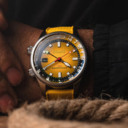 Spinnaker Bradner GMT Automatic watch with Ochre Yellow Dial #SP-5121-99