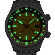 Spinnaker Bradner GMT Automatic watch with Ochre Yellow Dial #SP-5121-99