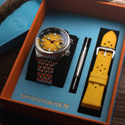 Spinnaker Bradner GMT Automatic watch with Ochre Yellow Dial #SP-5121-99