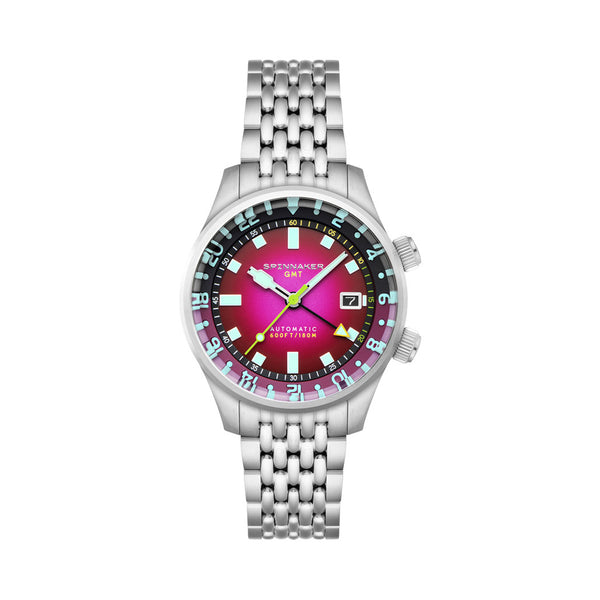 Spinnaker Bradner GMT Automatic watch with Mystic Purple Dial #SP-5121-BB
