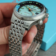 Spinnaker Bradner GMT Automatic watch with Mystic Aquamarine Blue #SP-5121-CC