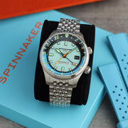 Spinnaker Bradner GMT Automatic watch with Mystic Aquamarine Blue #SP-5121-CC
