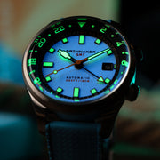 Spinnaker Bradner GMT Automatic watch with Mystic Aquamarine Blue #SP-5121-CC