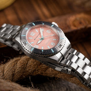 Spinnaker x Islander Spence Limited Edition Dive Watch with Cotton Candy Dial #SP-5126-LIW11