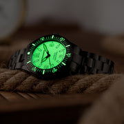 Spinnaker x Islander Spence Limited Edition PVD Dive Watch "Dark of Light" SP-5126-LIW33