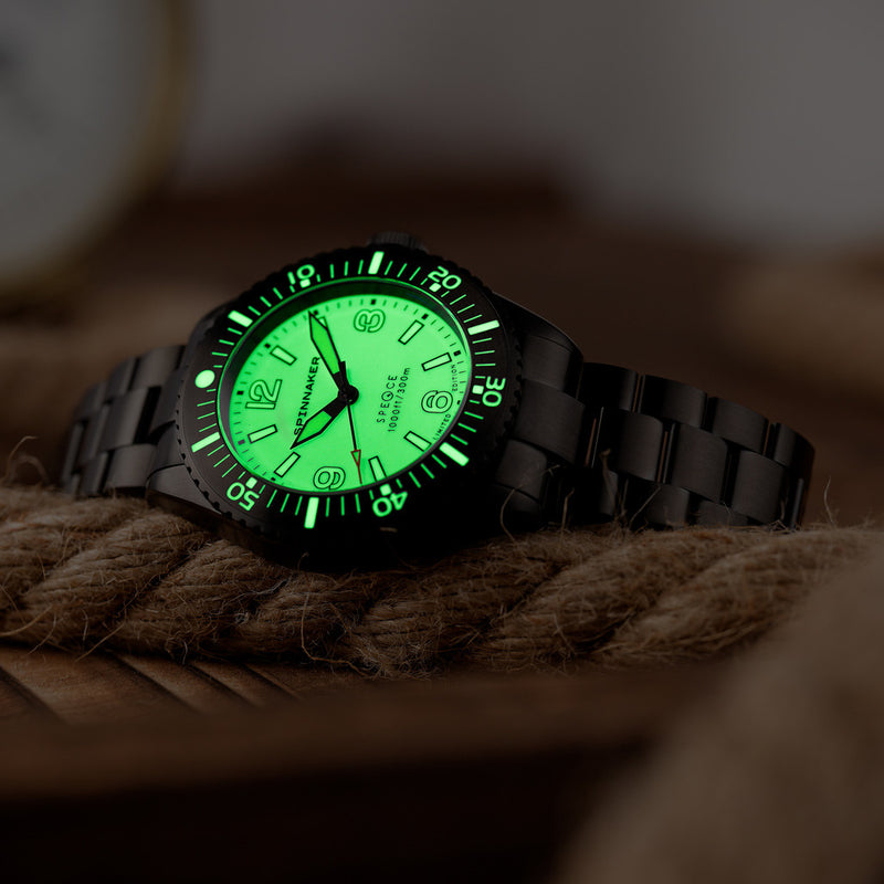 Spinnaker x Islander Spence Limited Edition PVD Dive Watch "Dark of Light" SP-5126-LIW33